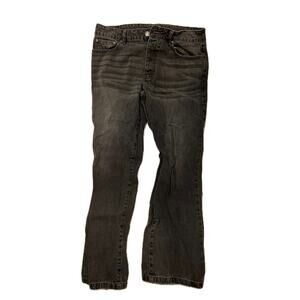 BooHooMan Black Straight Jeans Mens 34X29